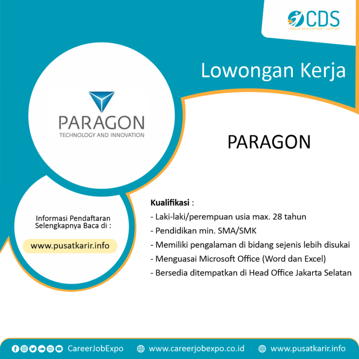 Review kerja di paragon