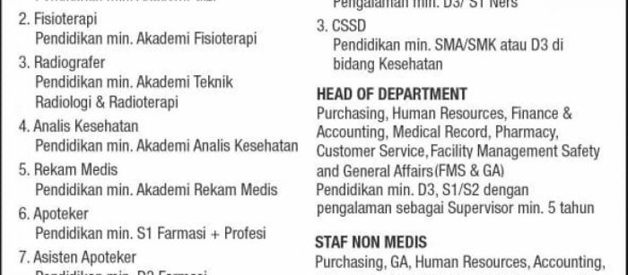 Review kerja di siloam hospital