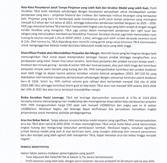 Media Informasi Kinerja Perusahaan Indonesia - Annual Report ID PT Tunas Baru Lampung Tbk