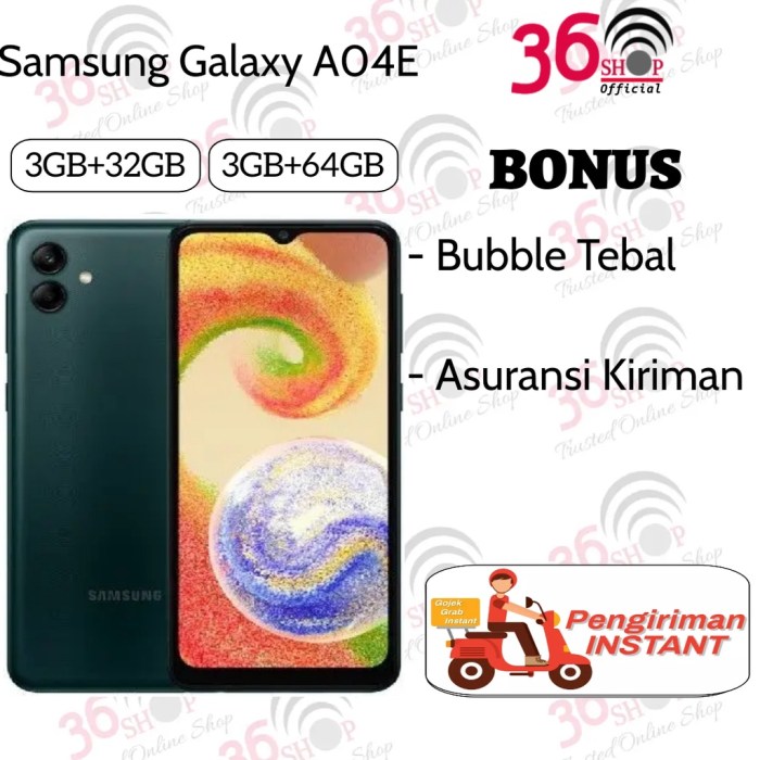 Samsung Galaxy A04e RAM 3/64GB Resmi di Indonesia, Harga Rp 1 Jutaan Samsung galaxy a04e